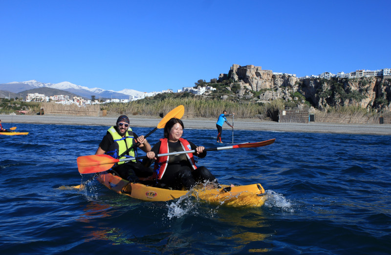 Ruta kayak costa Salobreña Granada